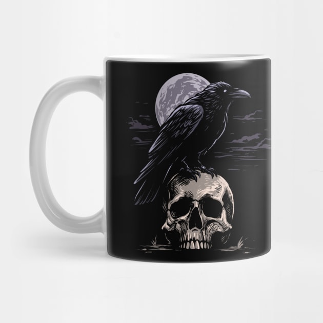 Crow & Skull by GoshWow®